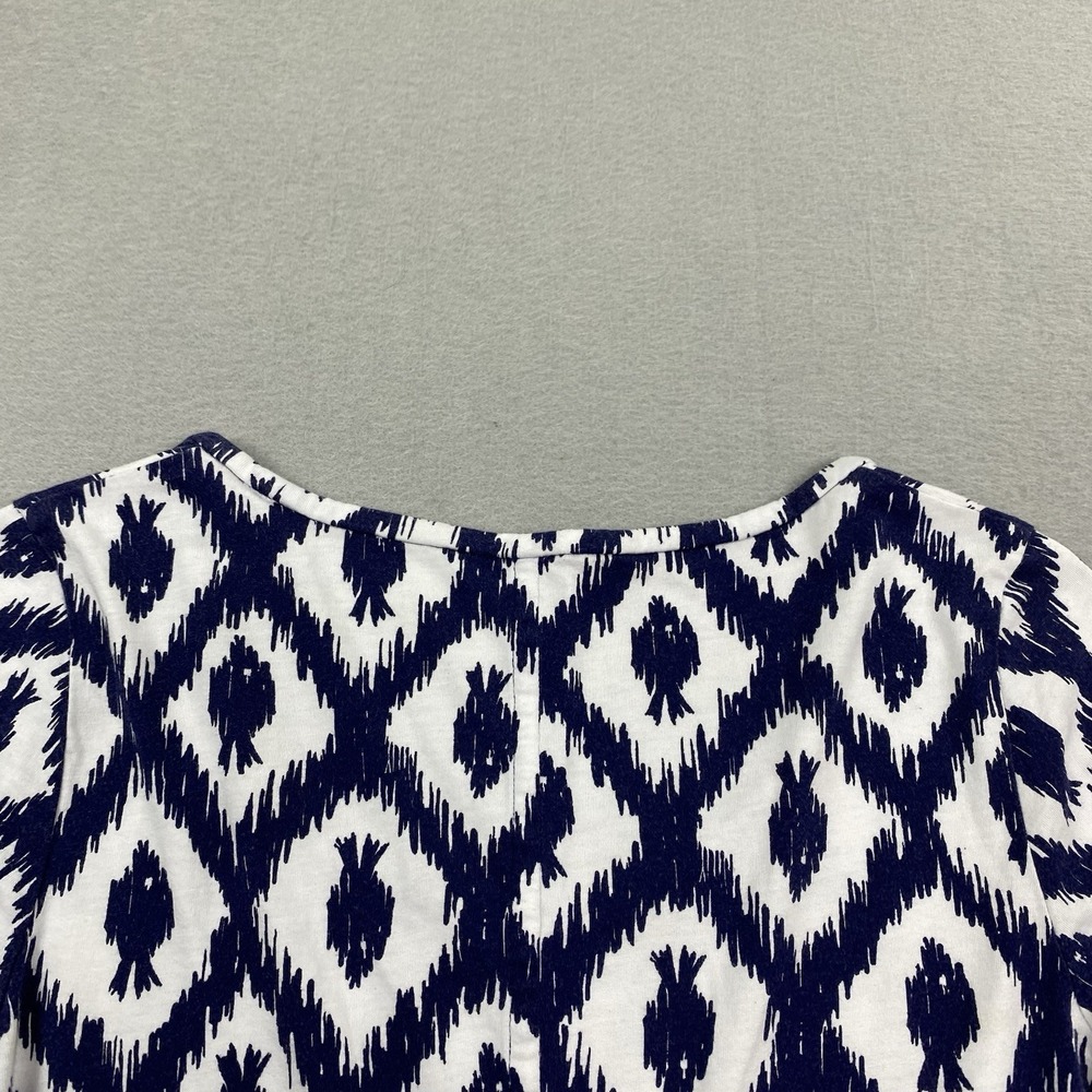 Lilly Pulitzer Beacon Dress Womens Small Blue 3/4 Sleeve Tropical Resort Preppy - Picture 7 of 12